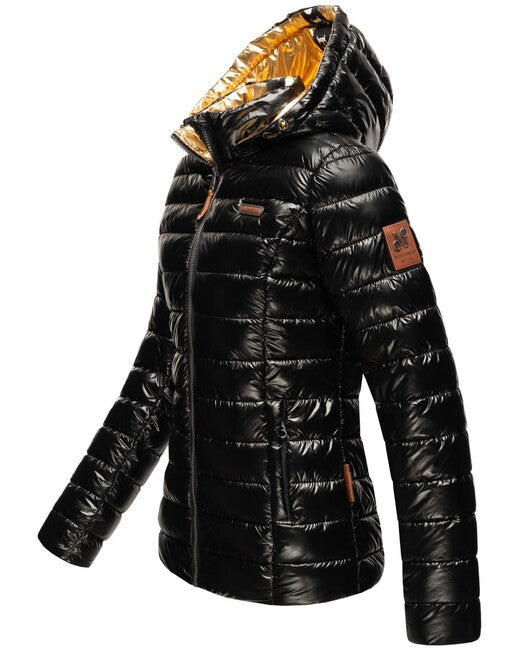 Navahoo Aurelianaa giacca invernale da donna con cappuccio, nera