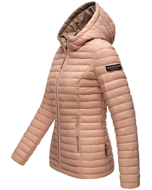 Marikoo ASRAA giacca mezza stagione da donna con cappuccio, rosa