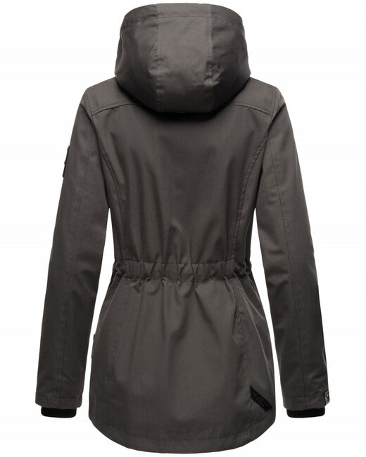 Marikoo BABETAA PRINCESS giacca transitoria da donna con cappuccio, antracite