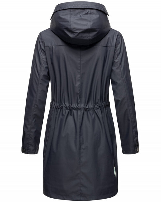 Navahoo Deike women's winter rain jacket with hood, Navy