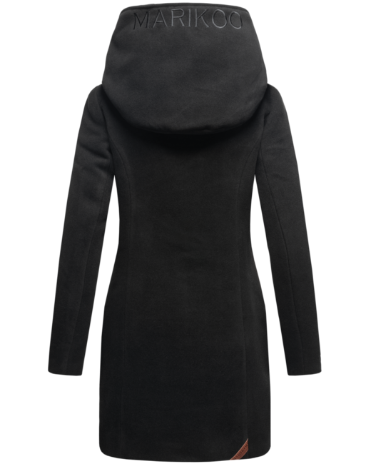 Marikoo MAIKOO cappotto invernale da donna con cappuccio, rosso
