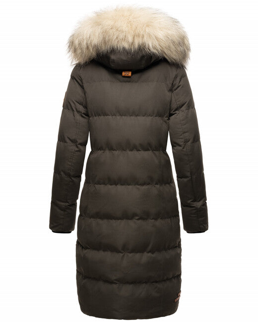 Marikoo Schneesternchen giacca invernale da donna con cappuccio, antracite