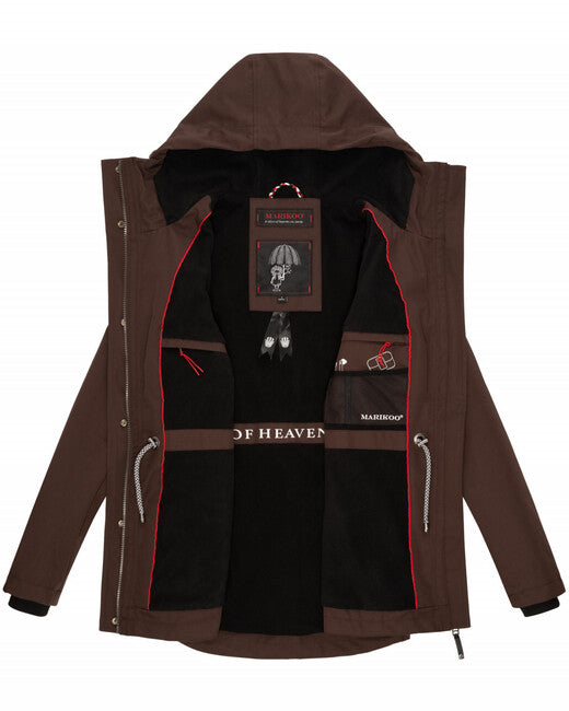 Marikoo Babetaa Princess giacca transitoria da donna con cappuccio, dark choco