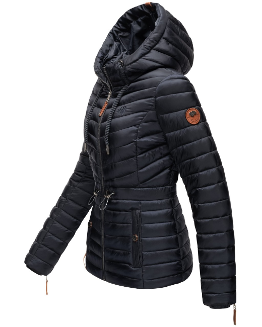 Marikoo ANIYAA giacca transitoria da donna con cappuccio, navy