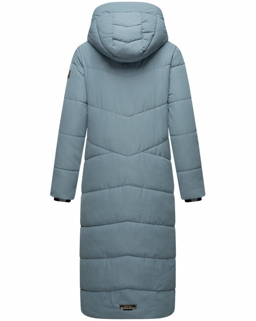 Navahoo Hingucker giacca invernale da donna con cappuccio, blu polvere