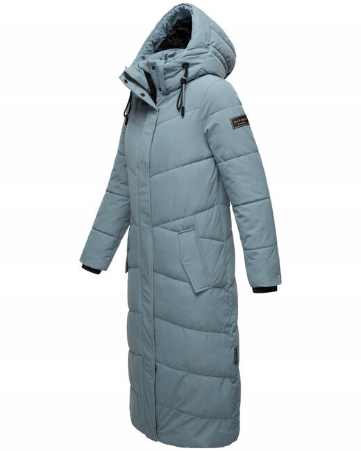 Navahoo Hingucker giacca invernale da donna con cappuccio, blu polvere