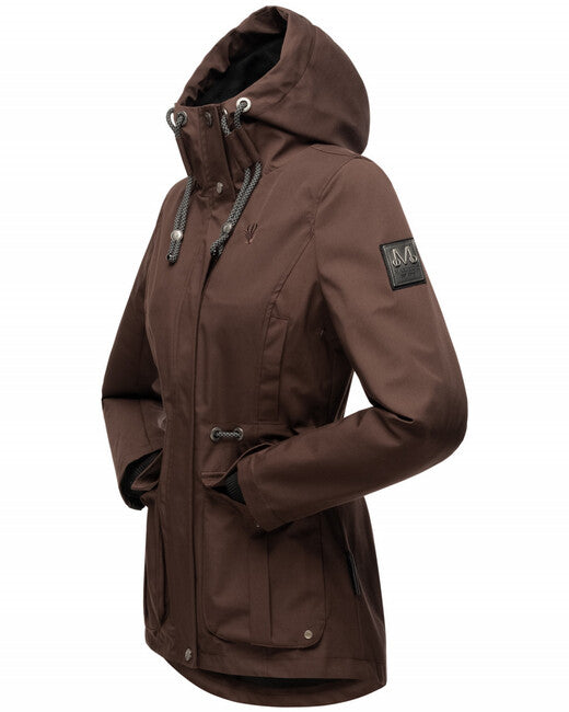 Marikoo Babetaa Princess giacca transitoria da donna con cappuccio, dark choco