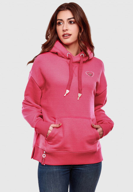 Navahoo Goldfee felpa con cappuccio da donna, rosa