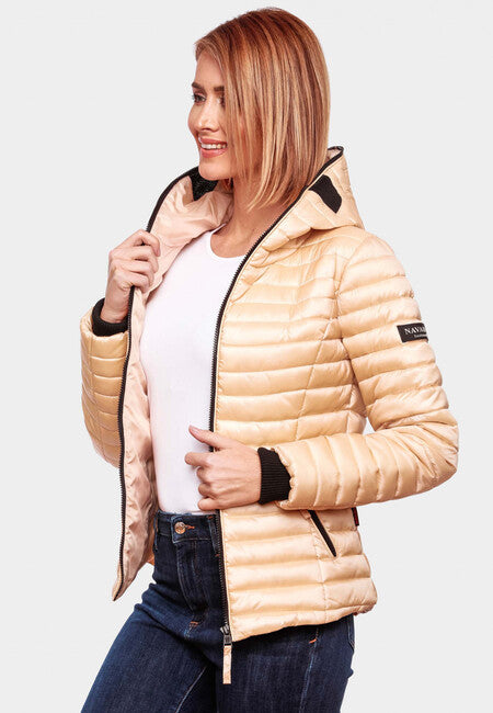 Navahoo Kimuk giacca mezza stagione da donna con cappuccio, oro
