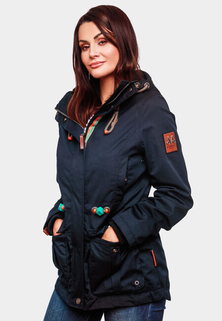 Marikoo Babetaa giacca transitoria da donna, navy
