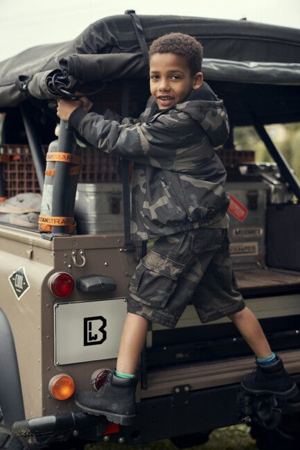 Brandit Windbreaker Frontzip giacca da bambino, darkcamo