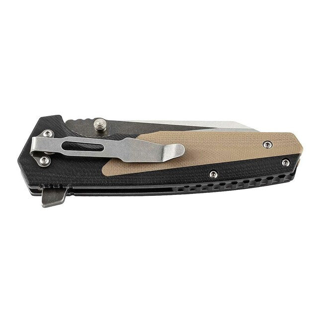 Herbertz Coltello a una mano 9,5 cm, nero-verde
