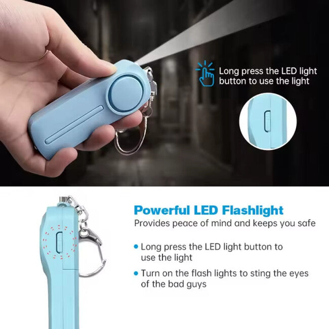 W&G SHIELD SOS allarme personale con luce LED e catena a strappo, giallo