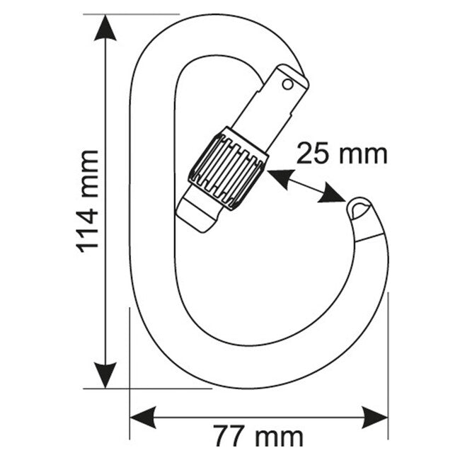 Camp Core Lock moschettone, arancione