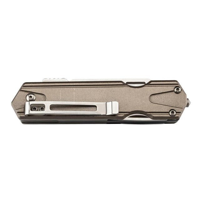 Herbertz Coltello multifunzione a una mano 6,5 cm 7 funzioni alluminio, oro