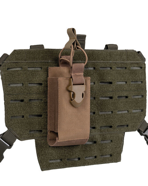 Mil-Tec custodia per radio con attacco in velcro, Coyote