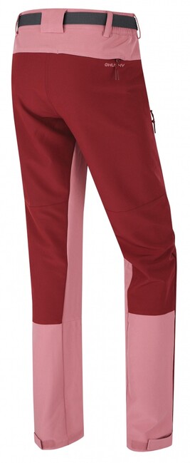 Husky Keiry pantaloni outdoor donna, bordeaux/rosa