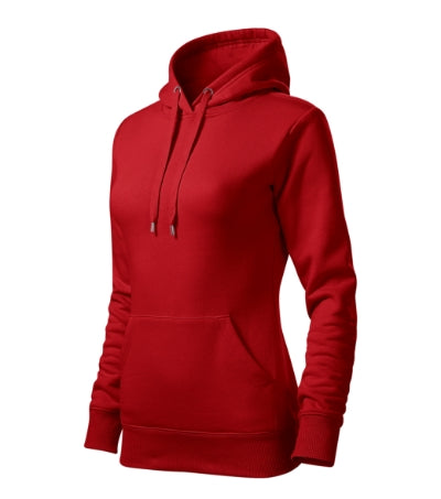 Malfini Cape felpa con cappuccio da donna, rosso