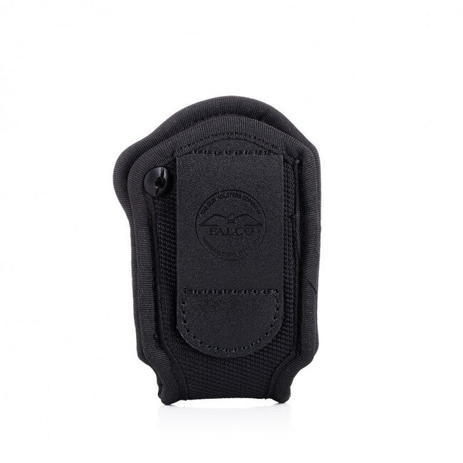 Falco F801 fondina da cintura in nylon per caricatore con vite di ritenzione Glock 19, nera a sinistra