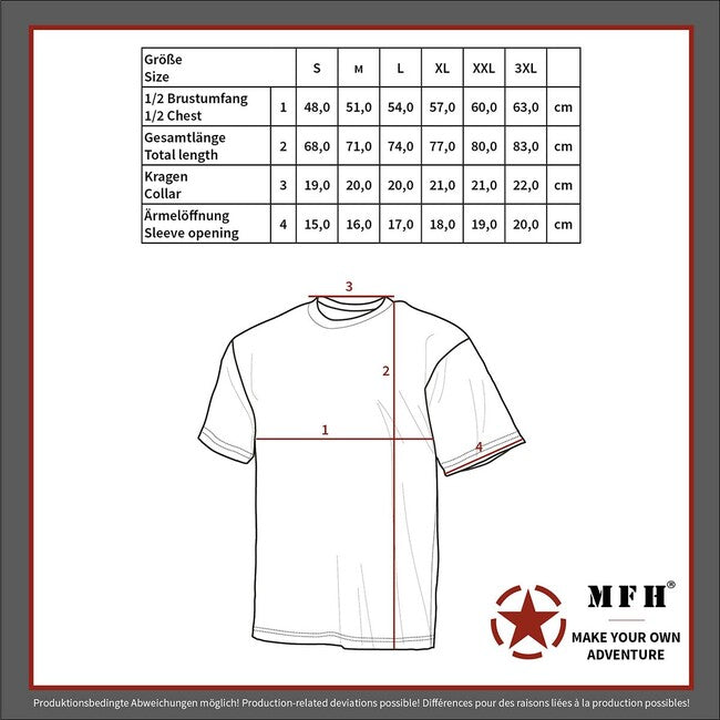 MFH Streetstyle t-shirt americana, rosso-camoscio