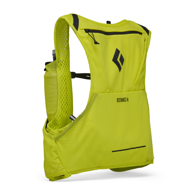 Black Diamond Distance 4 gilet di idratazione da corsa, giallo ottico