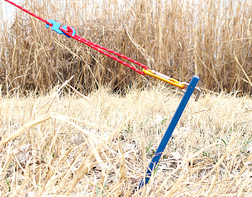 BasicNature Picchetti per tende stabili 30 cm blu 4 pz.