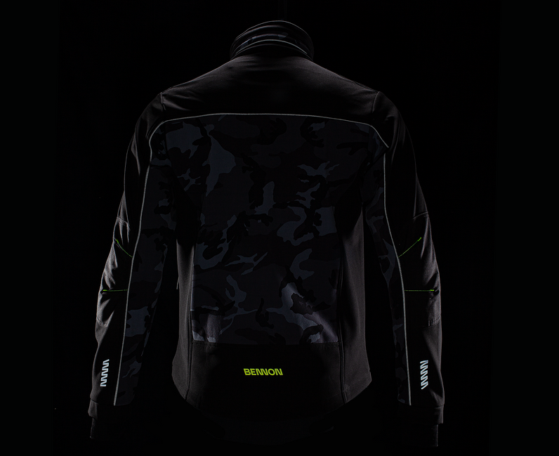 BENNON Camos giacca softshell, nero/grigio