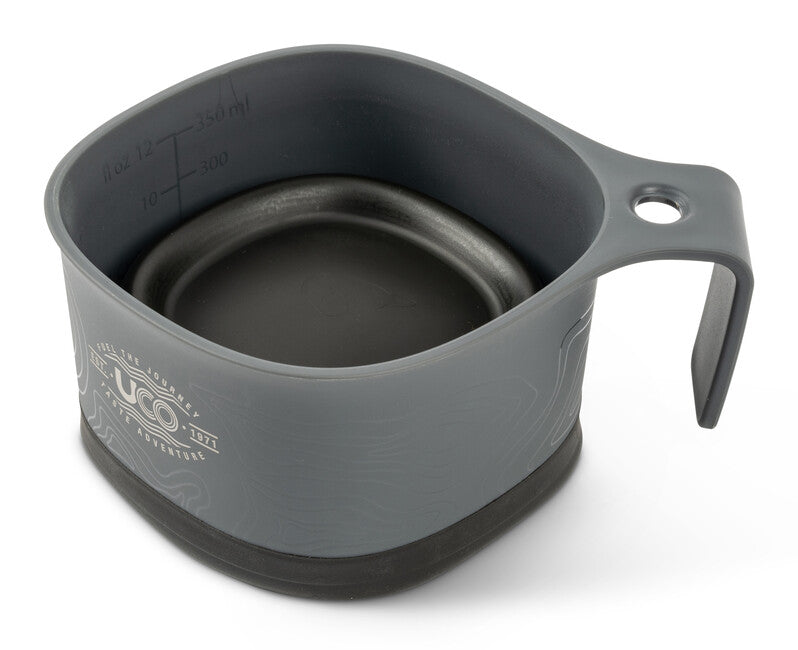 UCO Tazza pieghevole grigio-nero