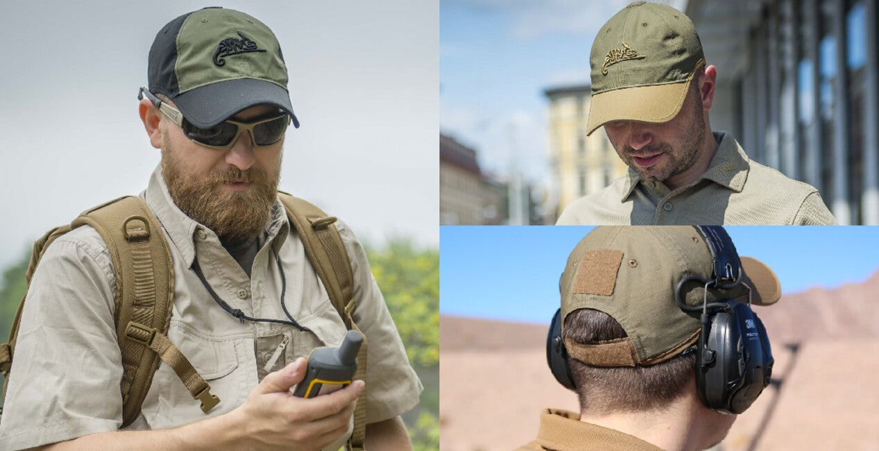 Helikon-Tex Cappello con logo - PolyCotton Ripstop - Coyote / Verde oliva