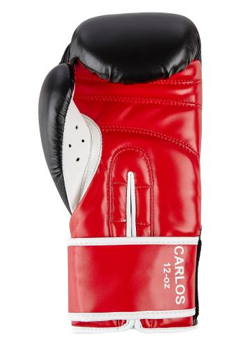 BENLEE Carlos guanti da boxe, neri e rossi