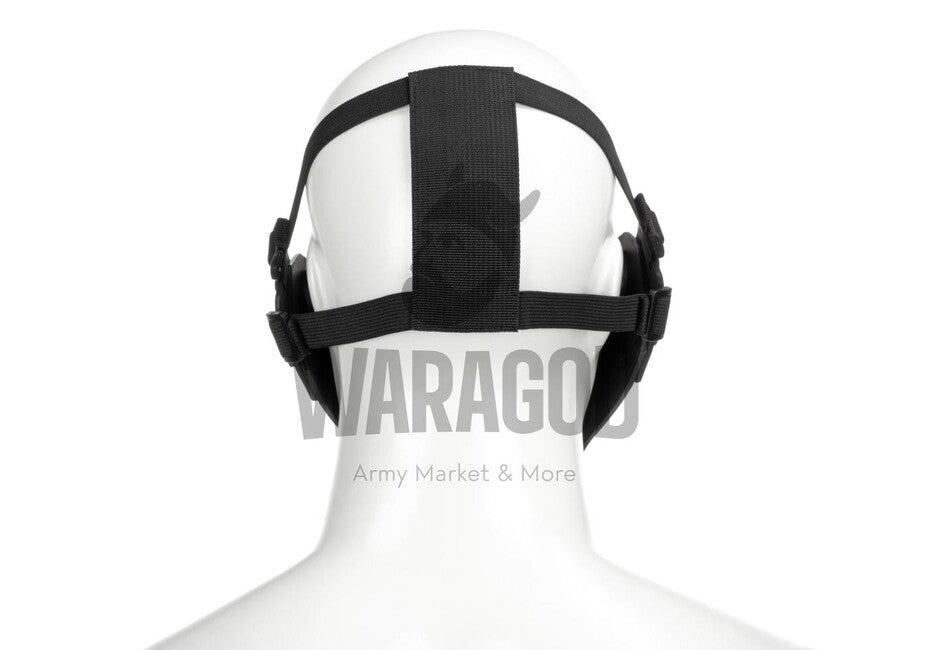 Pirate Arms Warrior Half Face Mask, Black