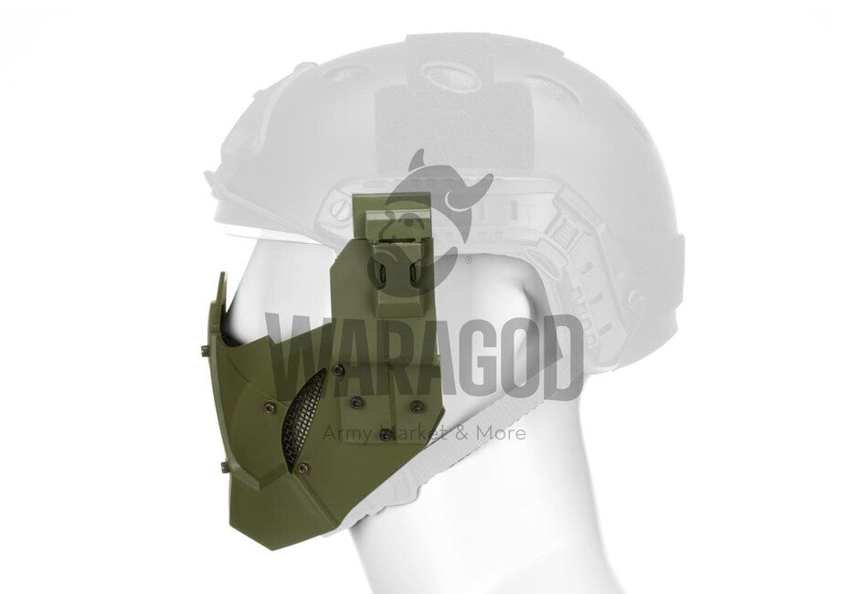 Pirate Arms Warrior mezza maschera da modellare, oliva