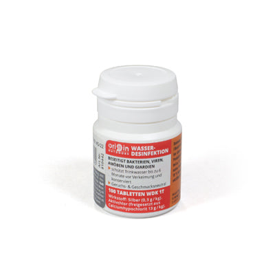 Origin Outdoors Pastiglie disinfettanti per l'acqua, 100 pz.