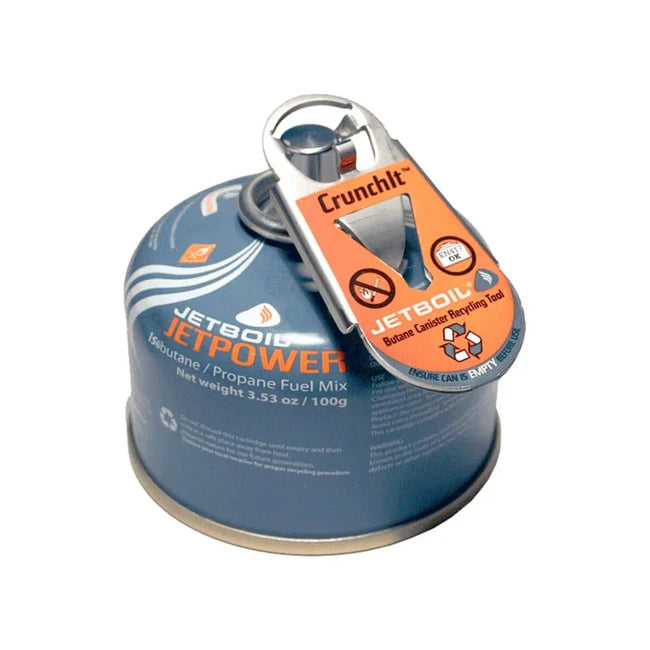 Jetboil CrunchIt™ strumento per il riciclaggio delle bombole di carburante vuote Jetboil