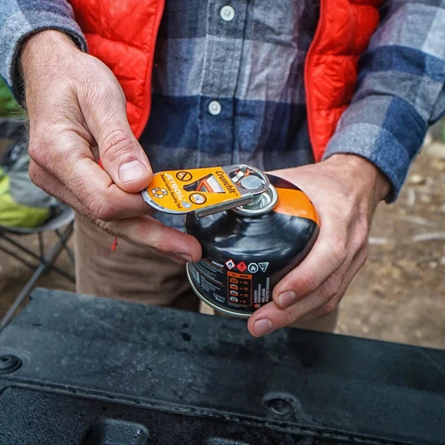 Jetboil CrunchIt™ strumento per il riciclaggio delle bombole di carburante vuote Jetboil