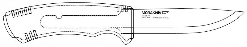 Mora of Sweden Bushcraft SRT, nero