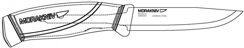 Mora of Sweden Companion coltello, nero
