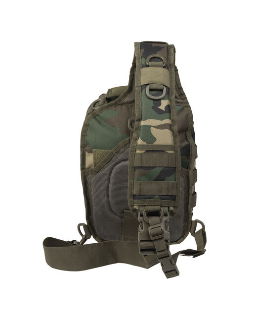 Mil-Tec Rucksack Assault piccolo monospalla, Woodland