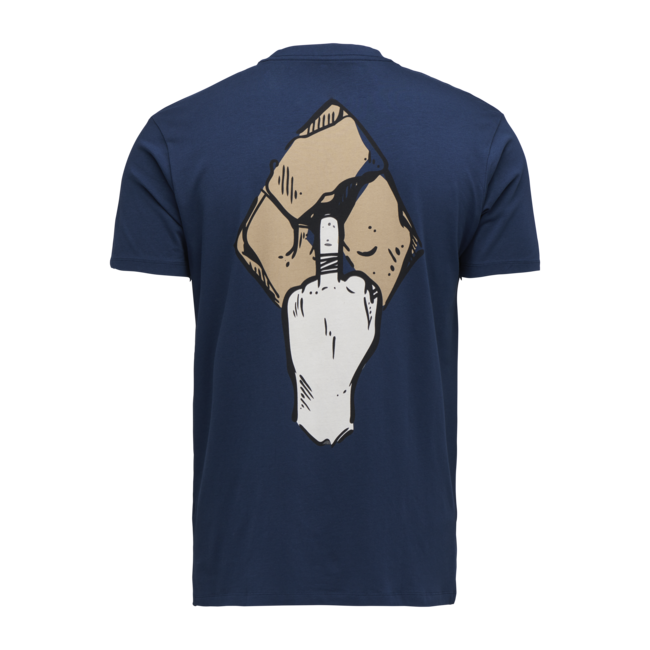 Black Diamond Mono Pocket t-shirt da uomo a manica corta, indaco