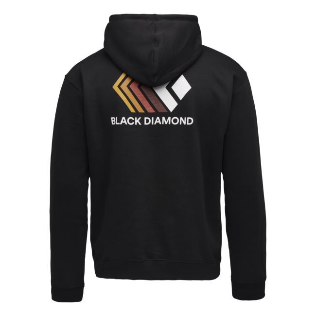 Black Diamond Faded felpa da uomo con cerniera, nera