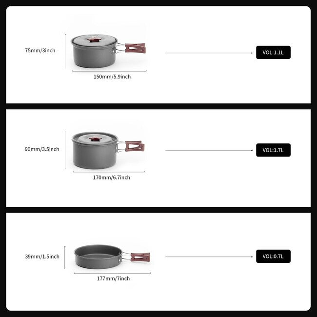 Fire Maple FMC-202 set da cucina compatto
