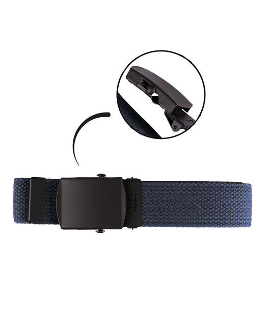 Mil-Tec cintura Mil-Tec US con fibbia nera, blu scuro