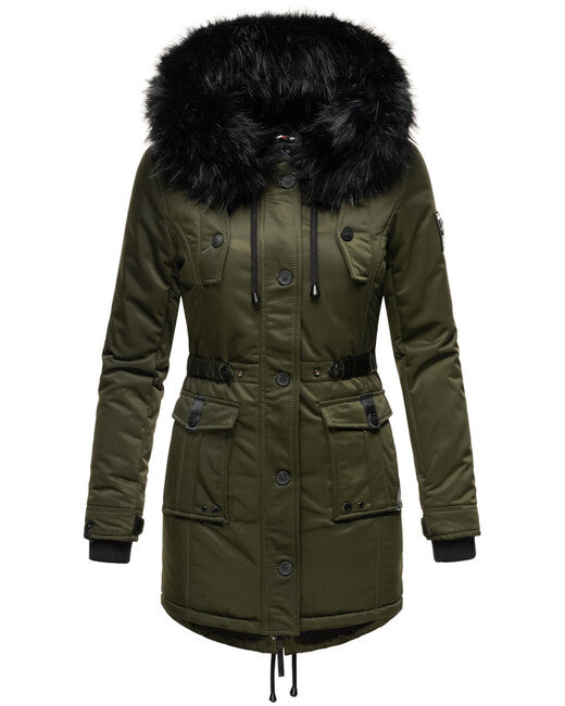 Navahoo Luluna Princess giacca invernale da donna con cappuccio, oliva