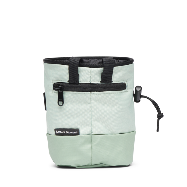 Black Diamond Mojo Zip sacchetto magnesio, verde schiuma