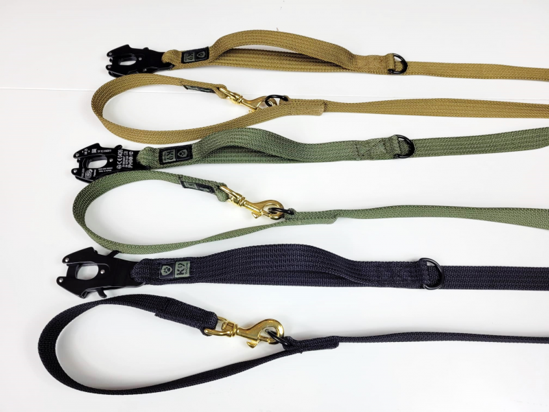 K9 Thorn guinzaglio reversibile con moschettone kong frog, nero, 255 cm