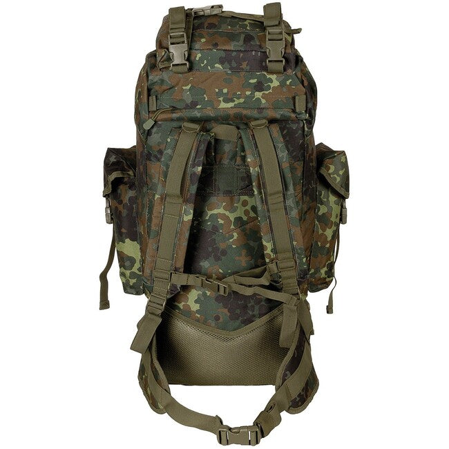 MFH Zaino MOLLE 65L barra in alluminio, bw camo