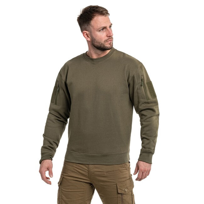 Mil-Tec Tactical mikina s okrúhlym výstrihom, ranger green