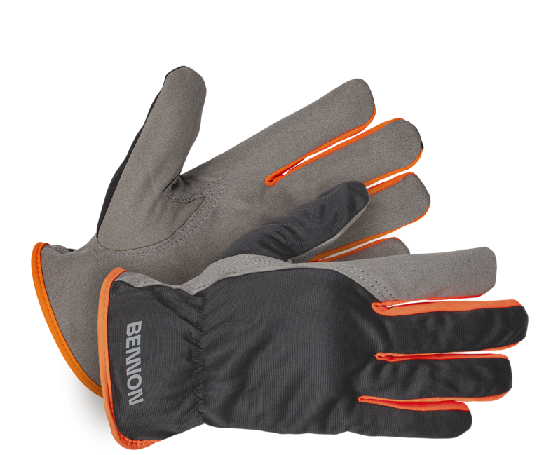 BENNON Carpos guanti di protezione, grigio/arancio