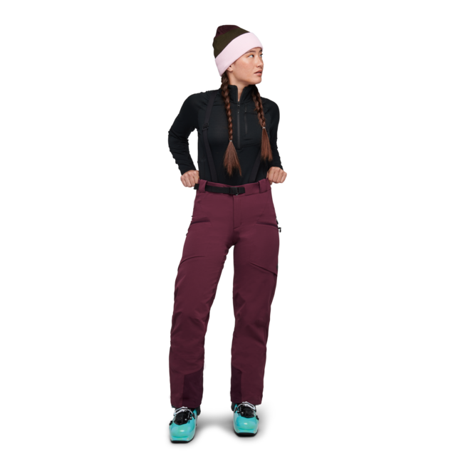 Black Diamond Dawn Patrol Hybrid pantaloni da donna, mora