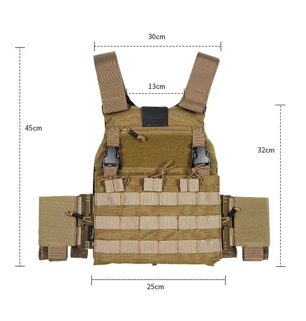 DRAGOWA Tactical Lightning gilet tattico, grigio